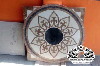 Lantai Motif Inlay Marmer