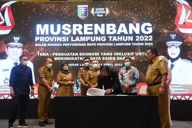 Ketua DPRD Provinsi Lampung Hadiri Musrenbang Provinsi Tahun 2022