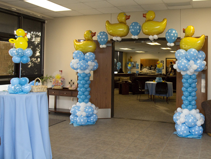 Balloon Bouquets For Boy Baby Shower