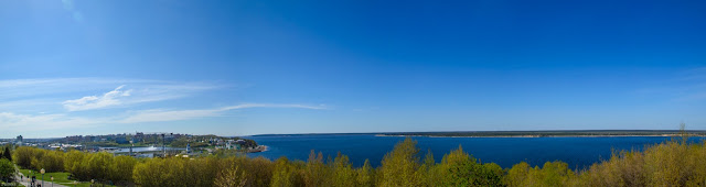 Панорама Волги Чебоксары