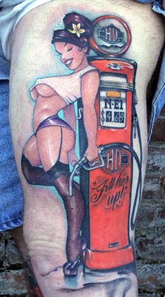 Pin-up tattoo