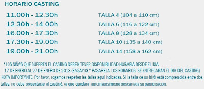 CASTING INFANTIL MODA DE NIÑOS FIMI 77 2013