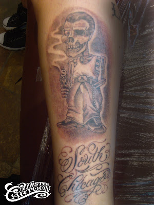 THIS IS A TATTOO THAT I DID FOR THE HOMIE ROB A HE WANTED TO PAY 