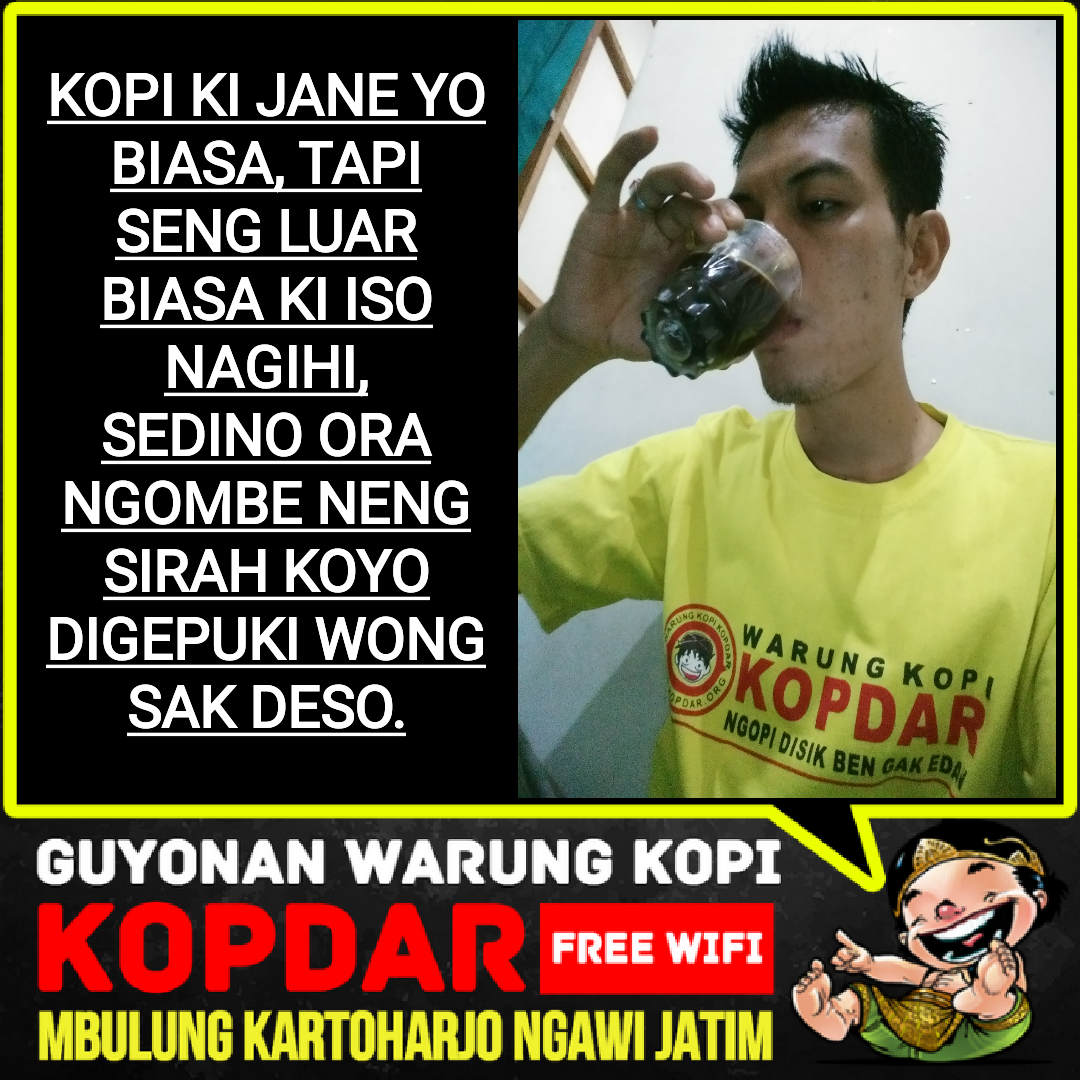 GAMBAR KATA LUCU JAWA - WARUNG KOPI KOPDAR