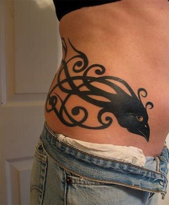 Black Triball Tattoos Design For Girls