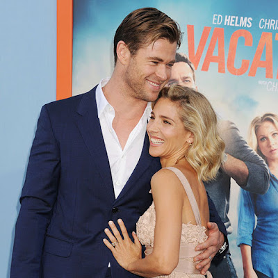 Chris Hemsworth and his wife