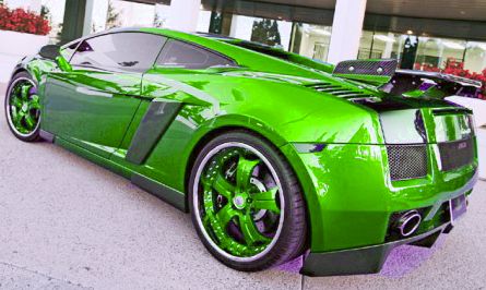 Lamborghini on Hd Car Wallpapers  Lamborghini Gallardo Green