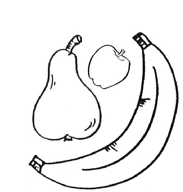 Coloring Pages Of Apples, Bananas, Cherries and Guavas  Learn To Coloring