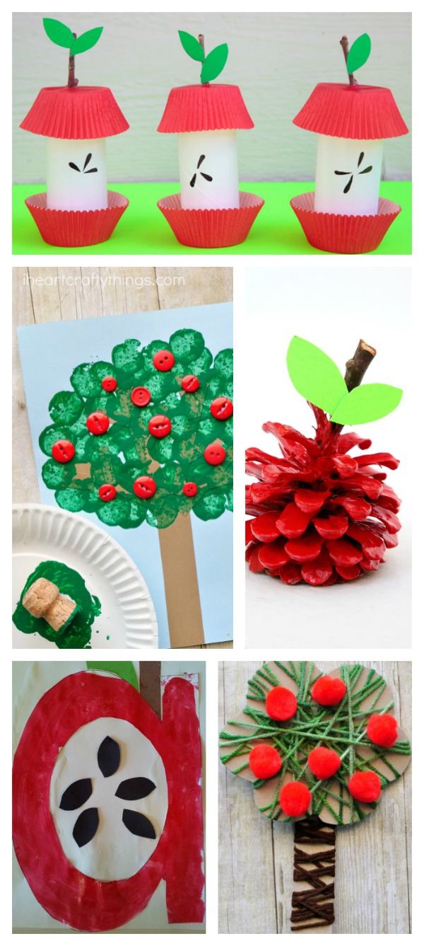 30+ apple crafts and activities for kids! #applecraftspreschool #appleactivitiesforkids #fallcraftsforkids #growingajeweledrose #activitiesforkids