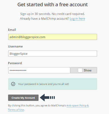 free mailchimp account