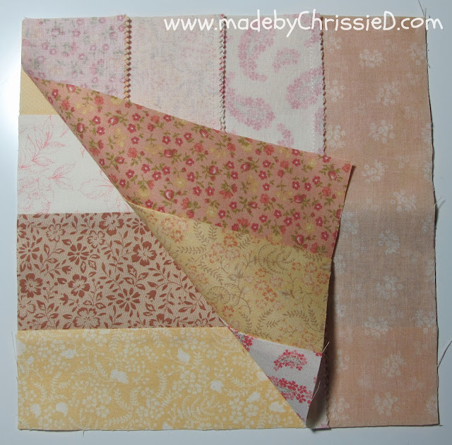 Autumn's Golden Gown - A Jelly Roll Quilt Tute by www.madebyChrissieD.com