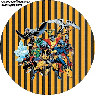 X-Men Free Printable Toppers.