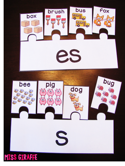 Love these plurals puzzles and other fun plurals activities