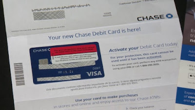 How to request a replacement for a Chase Bank debit card?