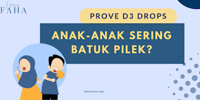 Mencegah batuk pilek dengan Prove D3 Drops