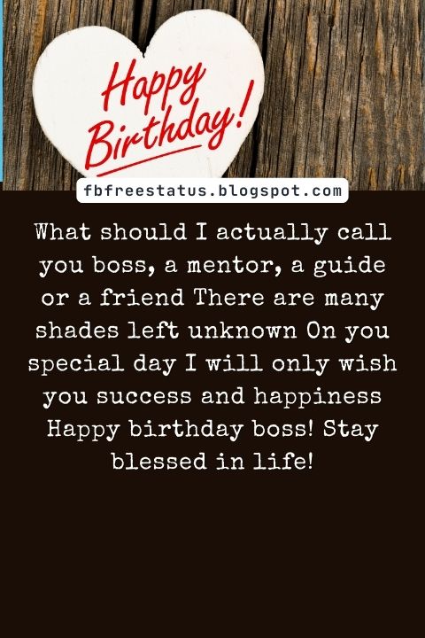 Birthday Wishes For Boss