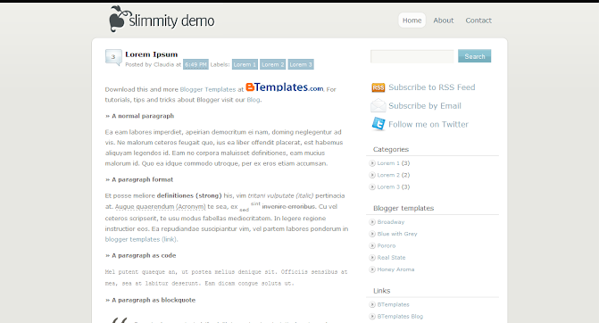 SimpleBlog Blogspot Template