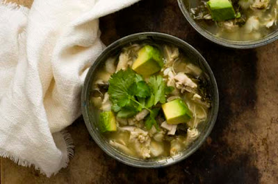 Chicken posole verde with kale (chicken pozole verde)