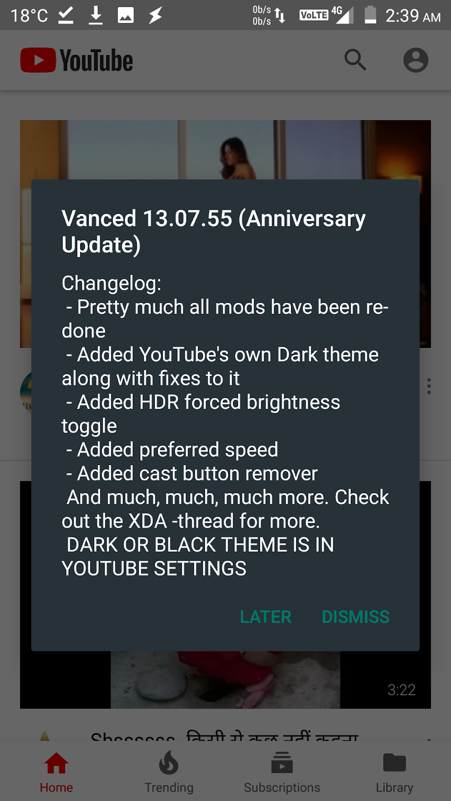 Iytbp Is Now Youtube Vanced Updated With Togglable Black Dark Theme Cast Button Remover More Androguider One Stop For The Techy You