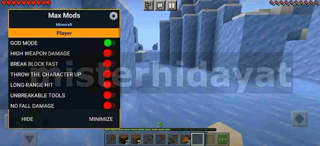 Cara Cheat Minecraft PE Mod Menu Apk Terbaru