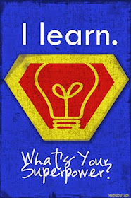 Learning Superpower Poster from "Venspired" GuestEduCelebrity at TeacherFriends Twitter Chat