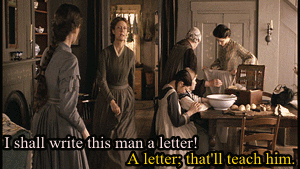 I shall write this man a letter! gif