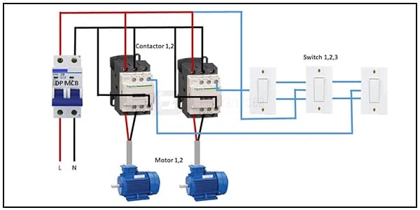 single phase induction motor connection