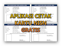 Aplikasi Cetak Kartu NISN Gratis