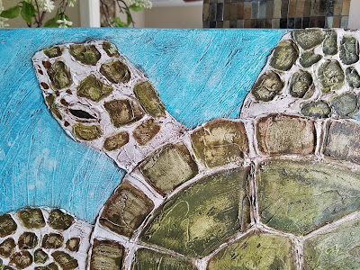 green sea turtle painting