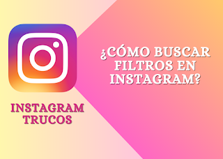 Busca filtros en Instagram