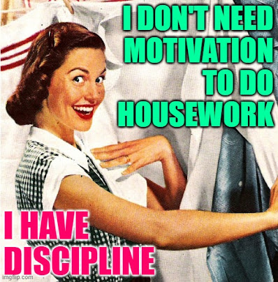 I Don’t Need Motivation to do Housework. I Have Discipline. Memes by JenExx