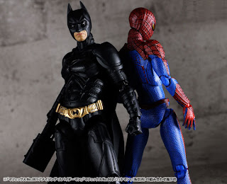 Medicom Mafex 6" Dark Knight Rises Batman & Amazing Spider-Man Figures