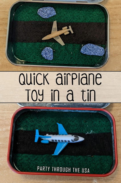 Your child can help you make this cute and easy airplane runway craft.  Great for all summer travels or road trips.