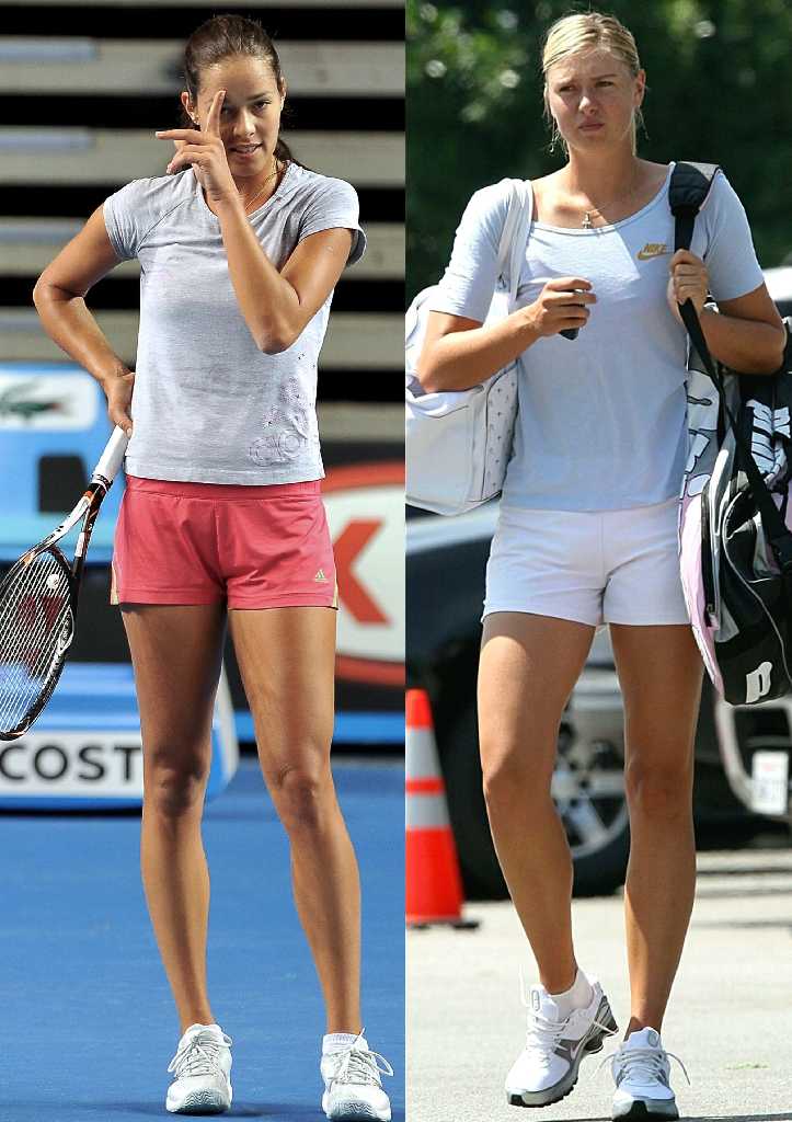 Who has the nicer legs Maria Sharapova or Ana Ivanovic