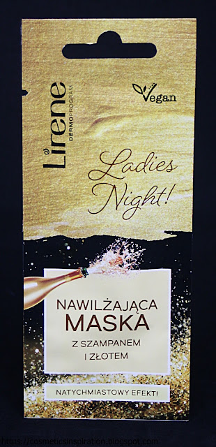 Lirene - Dermoprogram - Nawilzająca maska z szampanem i złotem Ladies Night