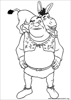 Desenhos do Shrek para colorir