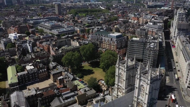 Westminster Abbey Aerial View