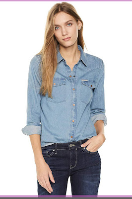 womens denim shirt