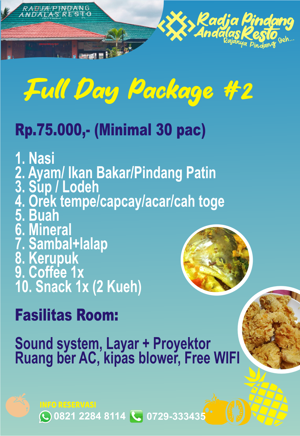 FULL DAY PACKAGE #2
