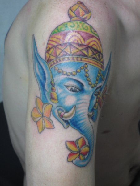 elephant king tattoo designs