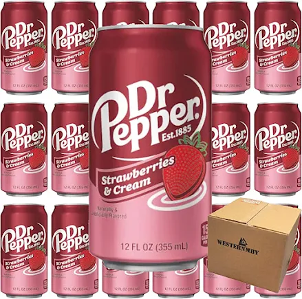 Dr Pepper Strawberries and Cream Soda