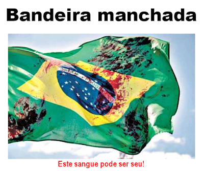 Resultado de imagem para Bandeira do rio com sangue