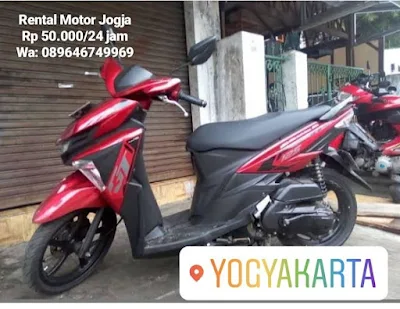 Rental motor Amanah Tour Jogja Rp 50.000/24 jam (termasuk 1 helm & 1 jas hujan)  Info: 089646749969 (WA) wa.me/6289646749969  *Tersedia rental mobil juga *Tambahan helm/mantel hujan Rp 5.000/unit/24 jam