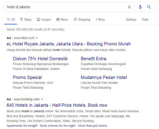 Contoh Iklan Google Ads