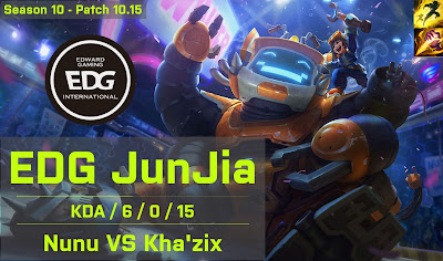 EDG JunJia Nunu JG vs SN SofM Khazix - KR 10.15