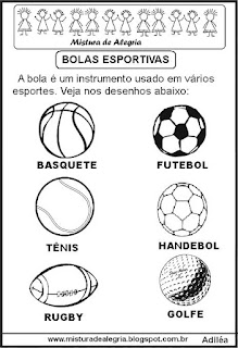Desenhos de bolas esportivas