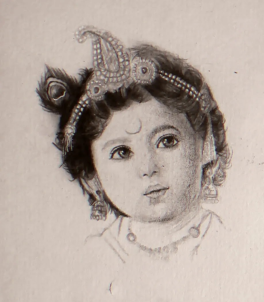 Lord Krishna Drawing | Pencil Sketches Krishna Arts Photos