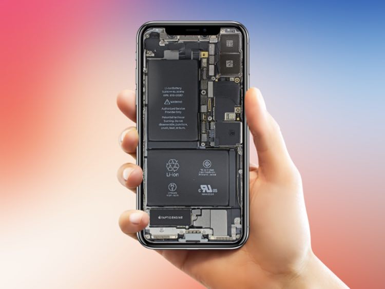 The most dashing Internals wallpaper for iPhone X is here shared by iFixit which show all the clear transparent hardware details of iPhone X