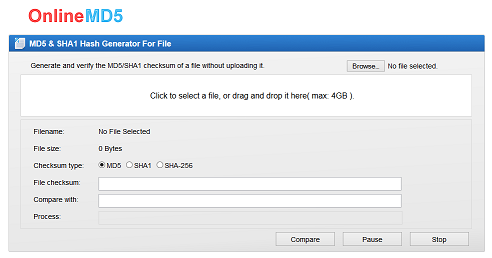 MD5 Generator Online