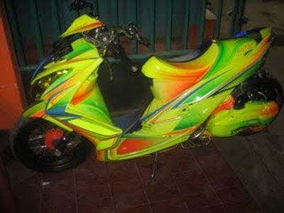 yamaha mio soul airbrush modified